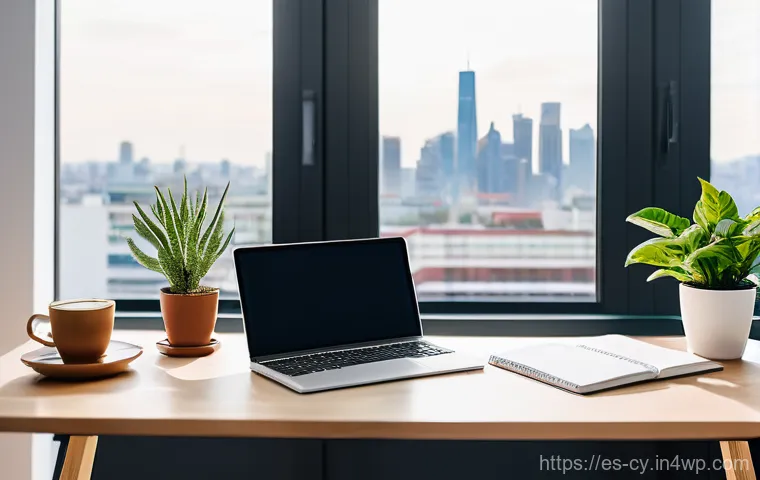 프리랜서로 시작하는 방법 - **Prompt 1: A Dedicated Freelancer's Workspace**
A vibrant, sunlit home office scene. A young ad...